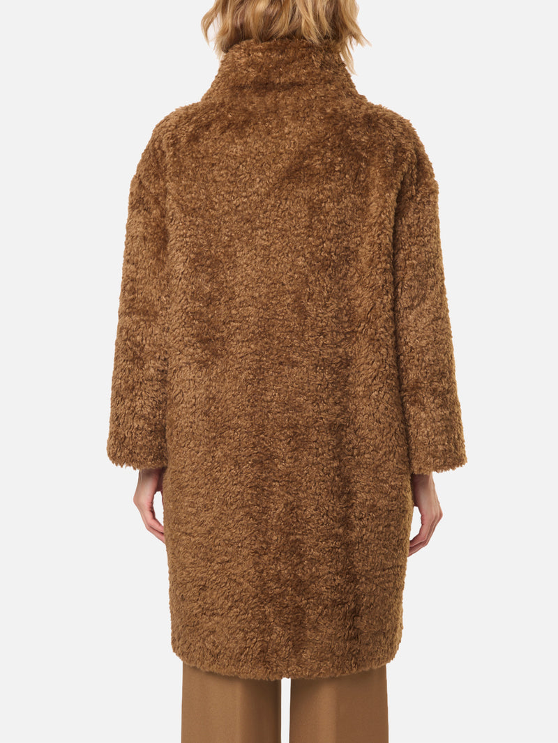 HERNO Cappotto curl faux fur