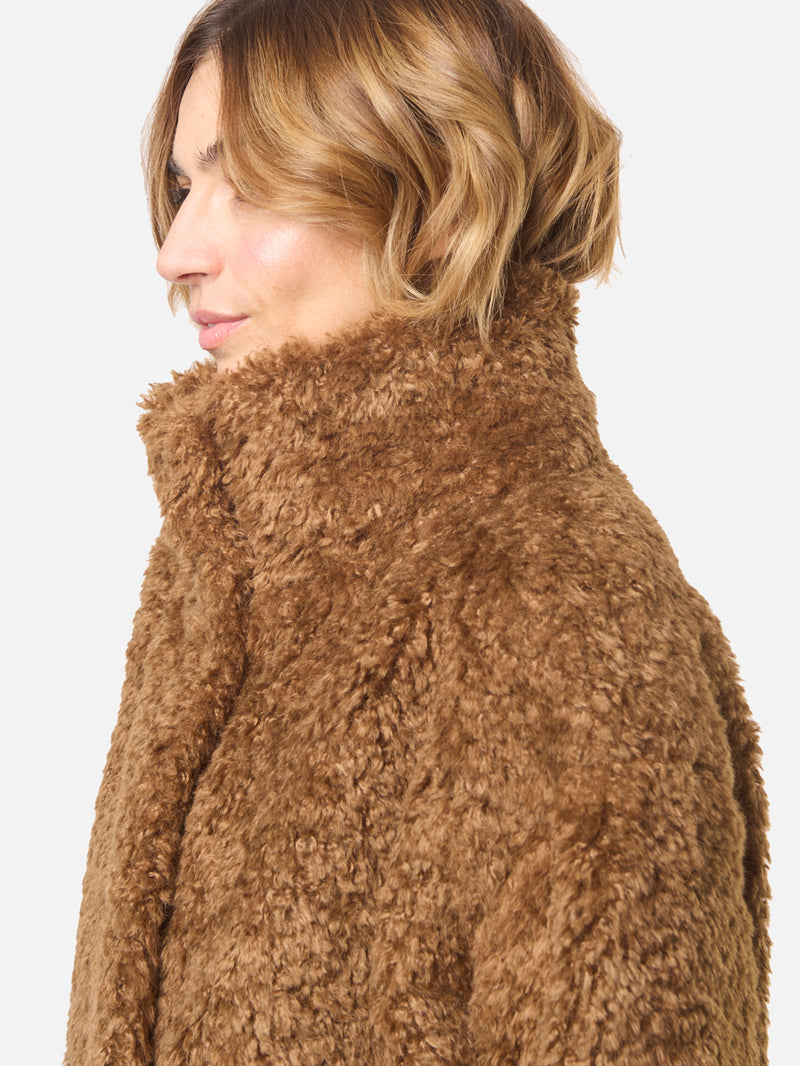 HERNO Cappotto curl faux fur