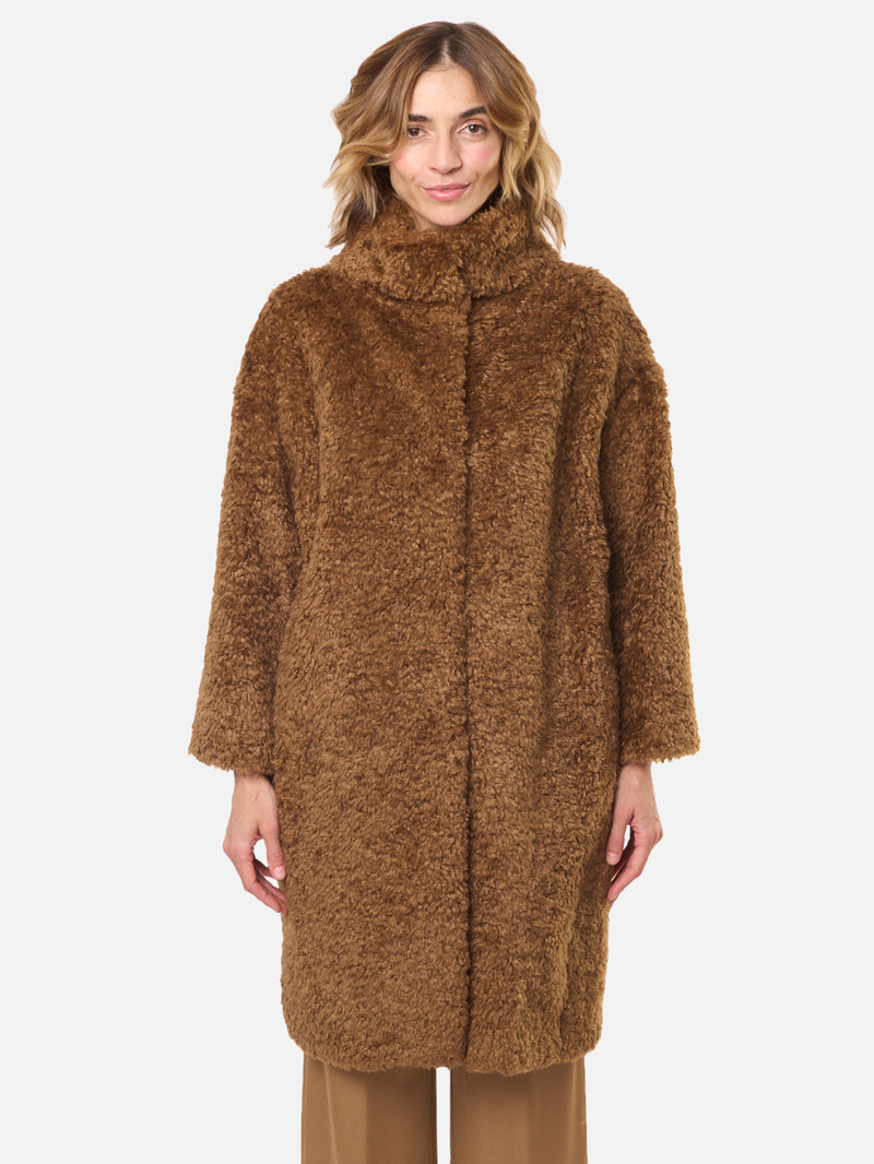 HERNO Cappotto curl faux fur