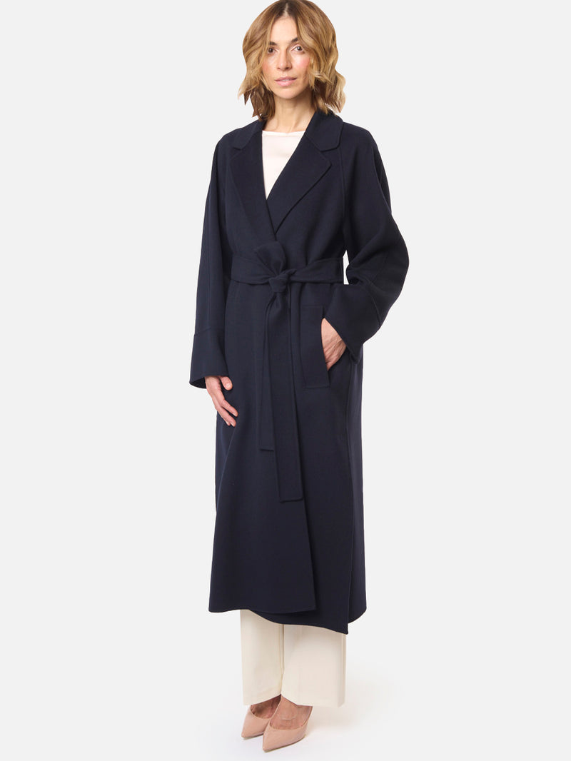 MAX MARA S Cappotto in lana double con cintura