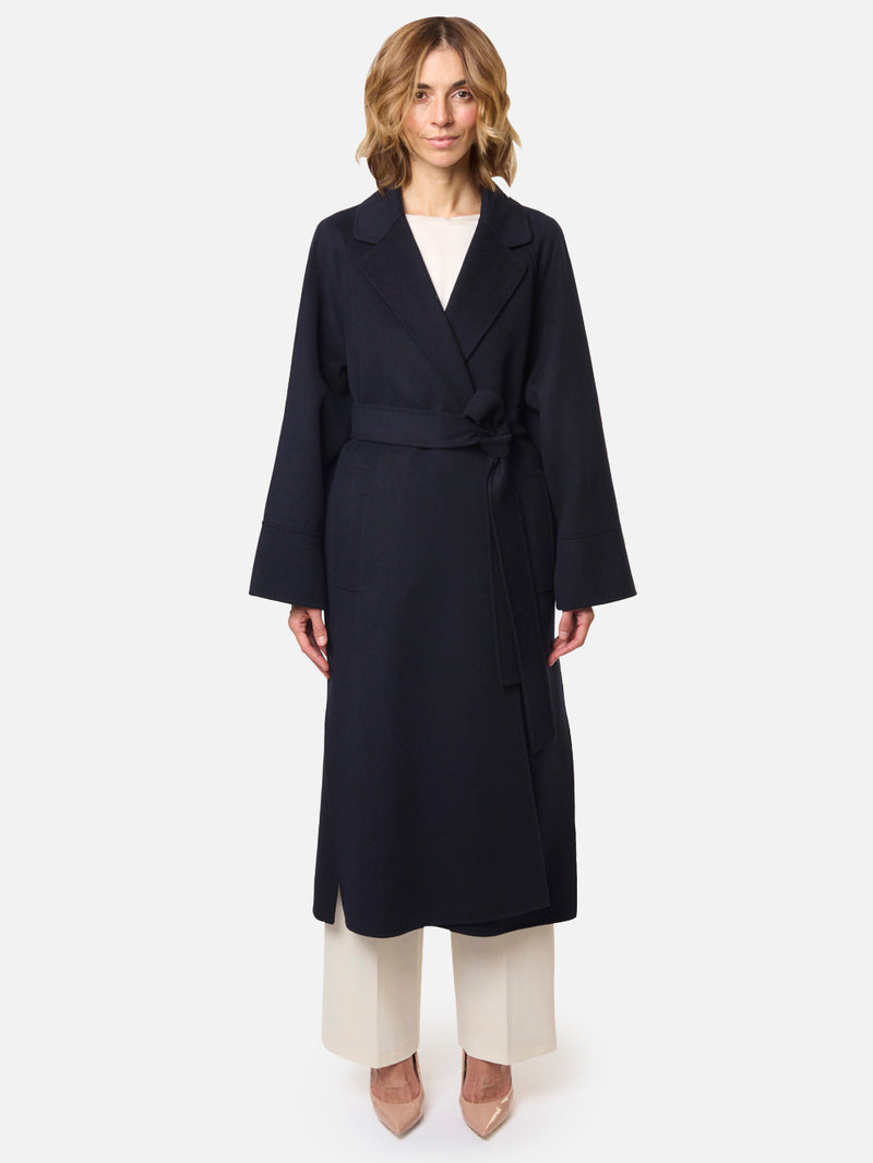 MAX MARA S Cappotto in lana double con cintura