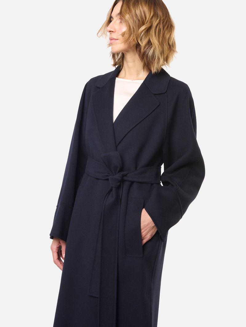 MAX MARA S Cappotto in lana double con cintura