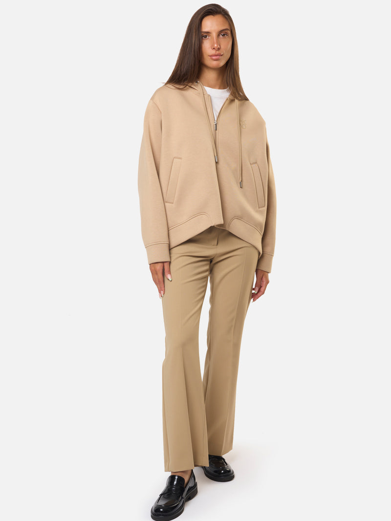 MAX MARA WEEKEND Felpa con cappuccio in jersey