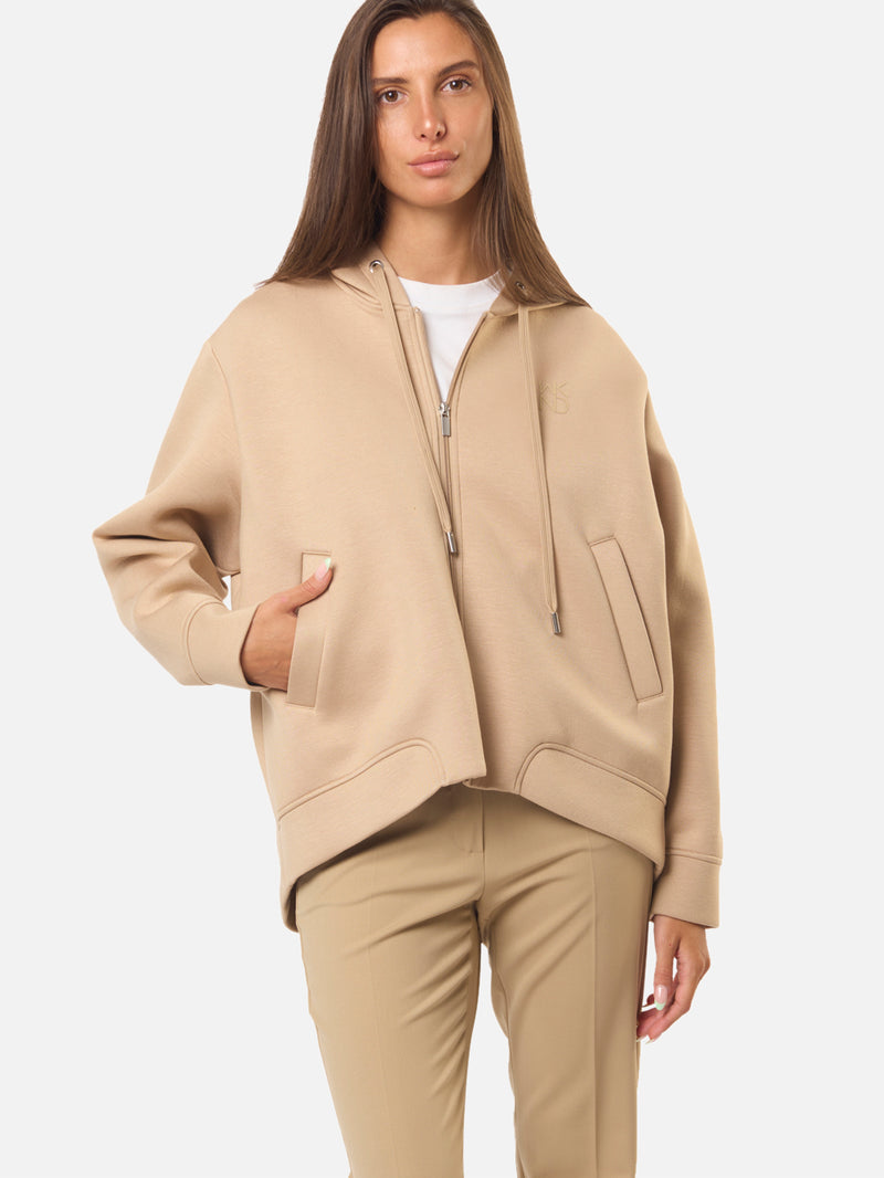 MAX MARA WEEKEND Felpa con cappuccio in jersey