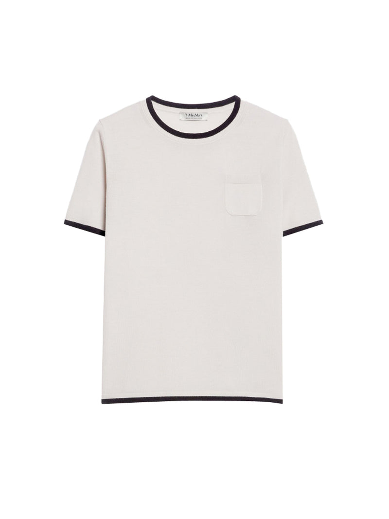 MAX MARA S T-shirt girocolllo in filato di lana