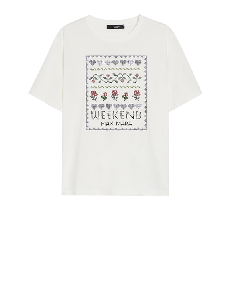 MAX MARA WEEKEND T-shirt in jersey con stampa